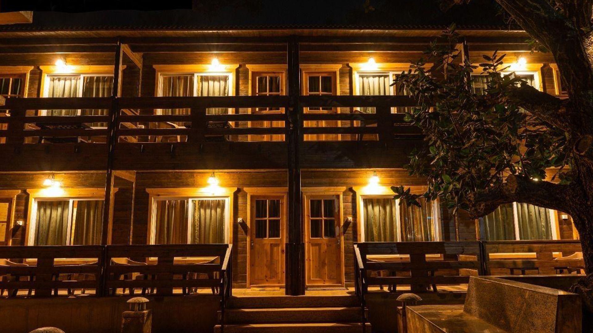 Cosy wooden beach cottage at Murdeshwar resort