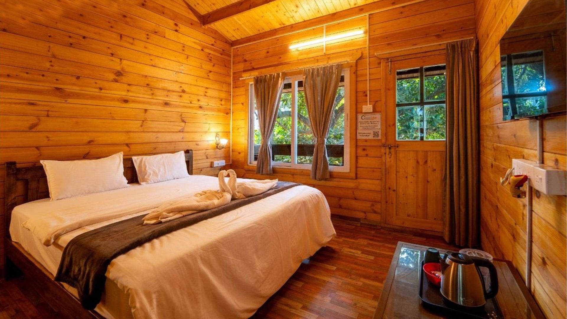 Eco-friendly wooden cottage stay on Murdeshwar beach